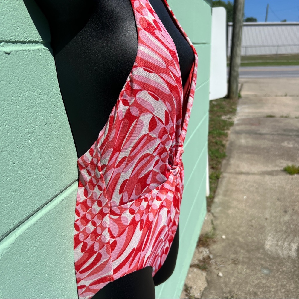 SeaFolly Plunge One Piece Swimsuit Size 6 - Picture 4 of 9